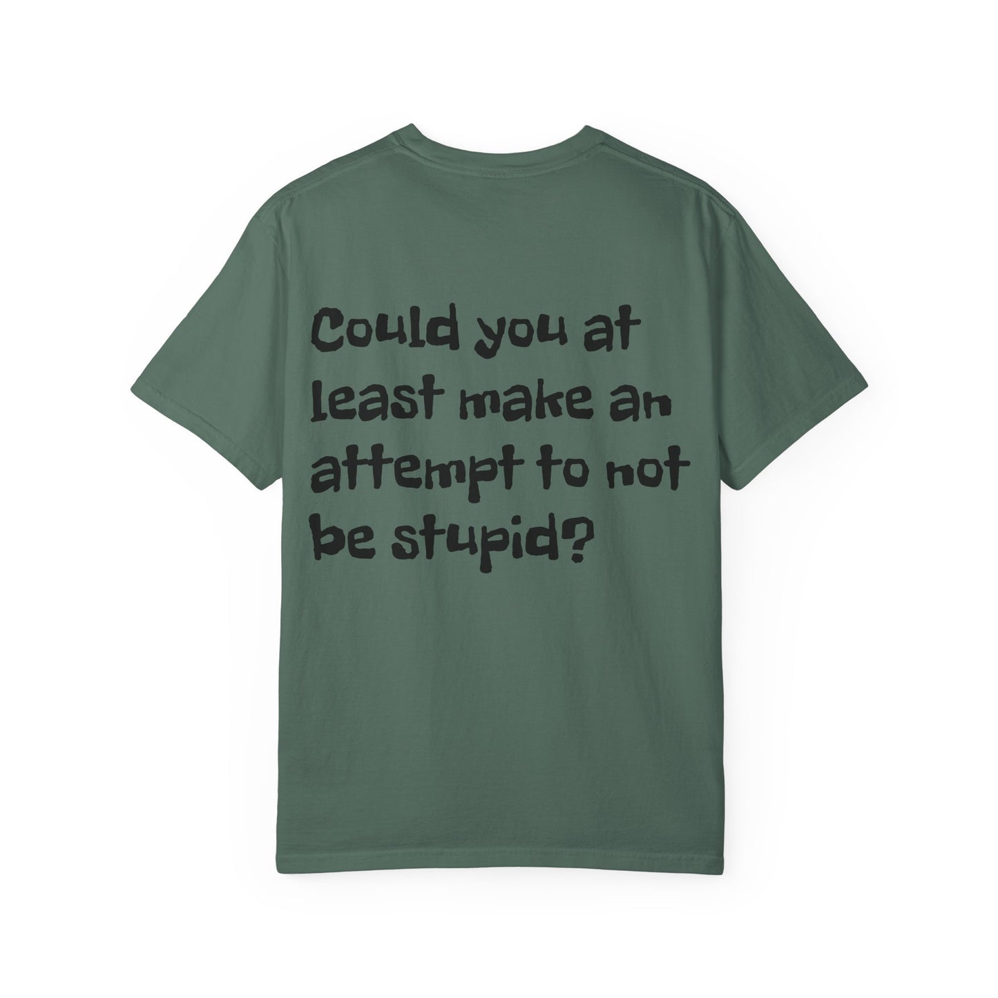 "Have You Ever Tried Not Being Stupid?" Sarcastic Graphic Tee