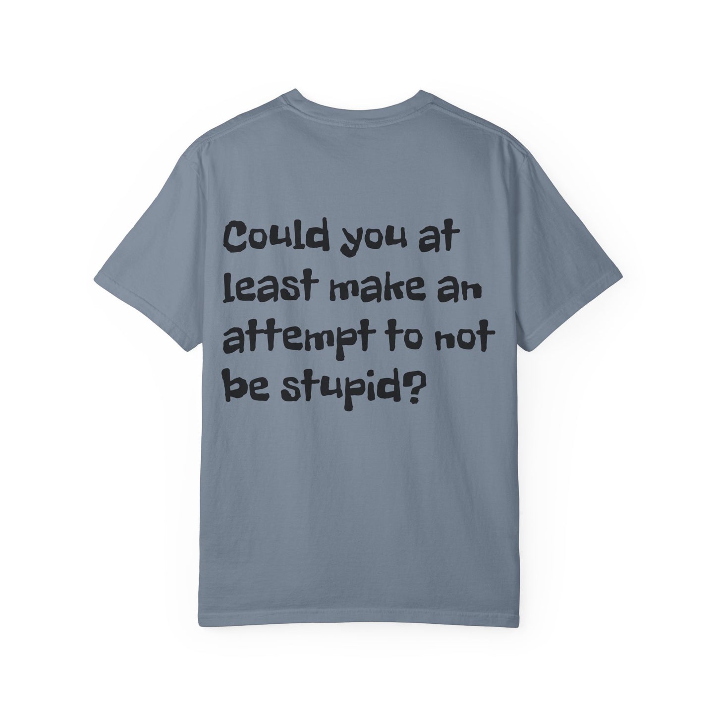 "Have You Ever Tried Not Being Stupid?" Sarcastic Graphic Tee