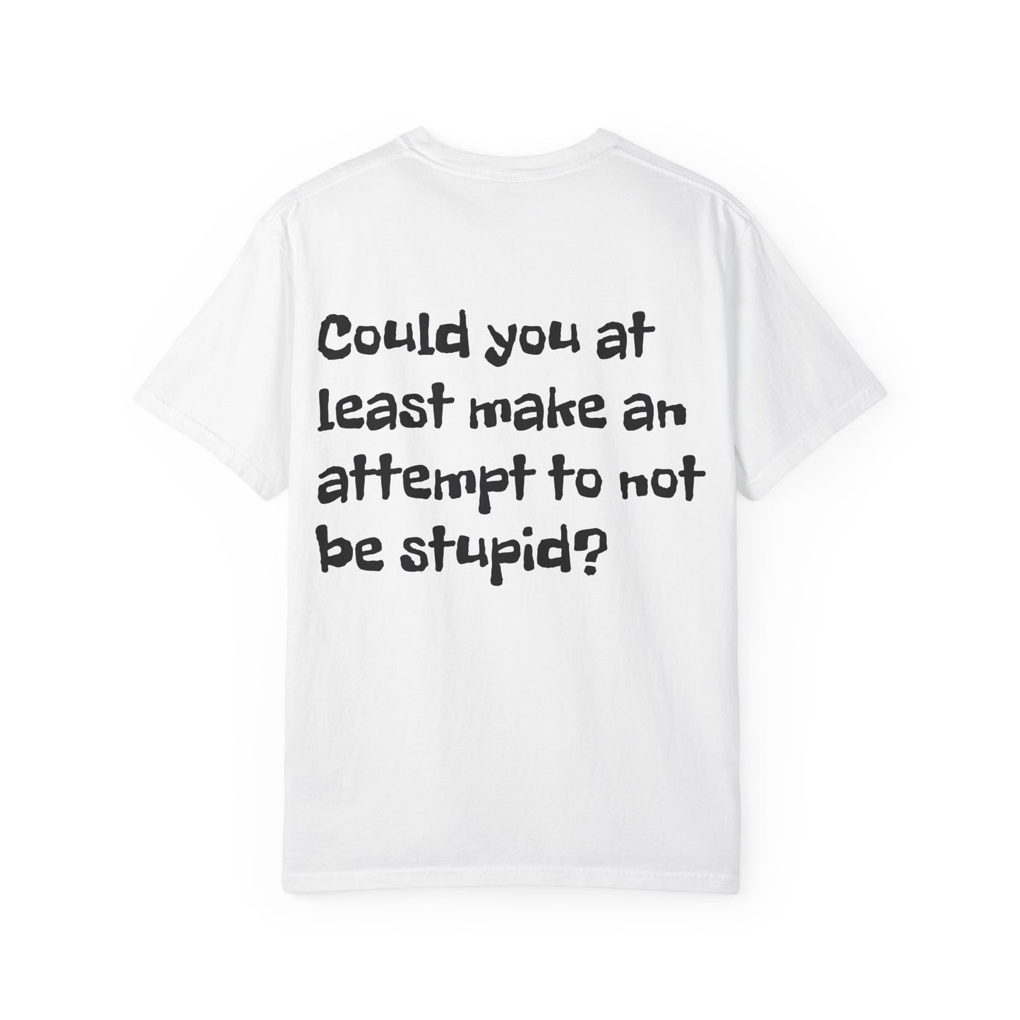 "Have You Ever Tried Not Being Stupid?" Sarcastic Graphic Tee
