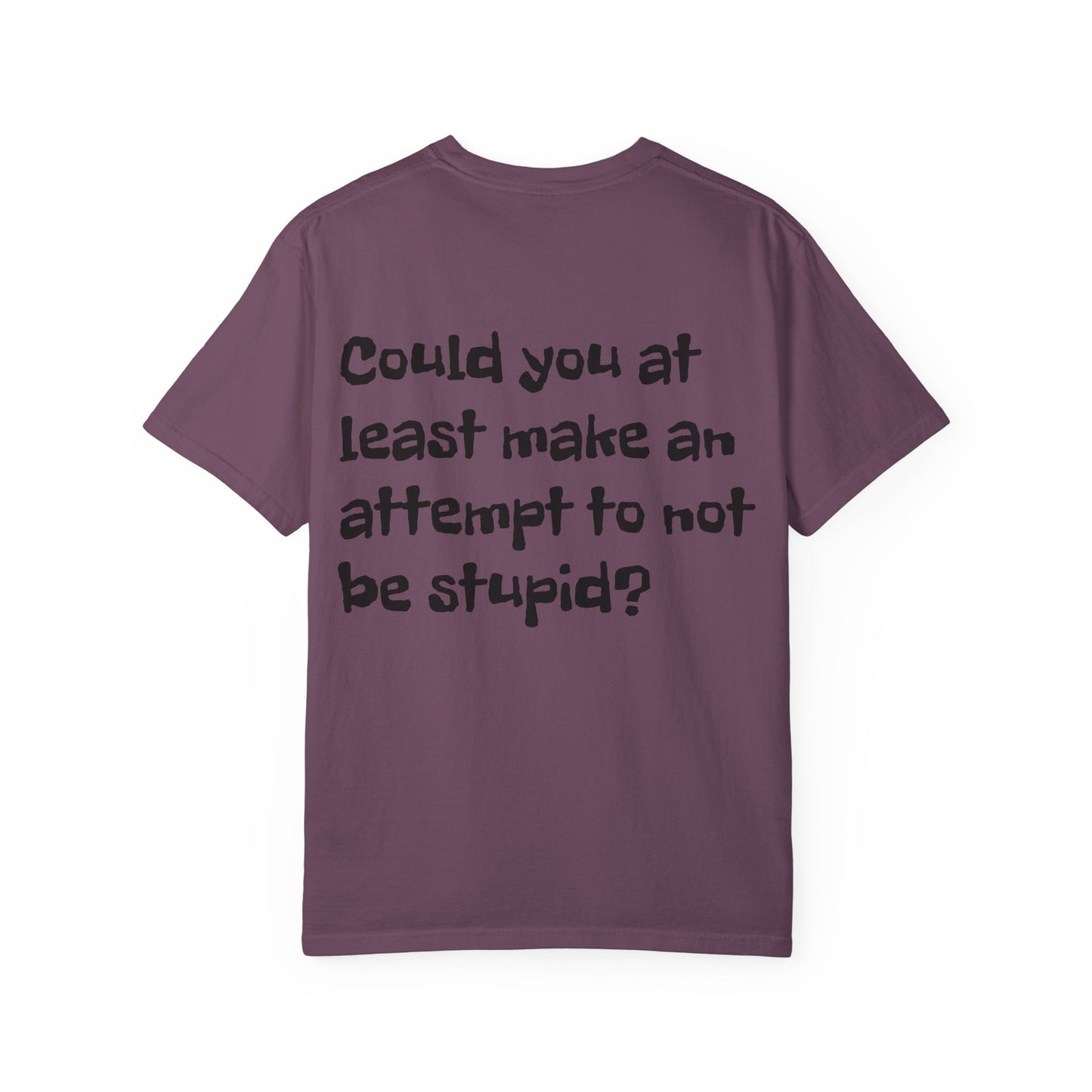 "Have You Ever Tried Not Being Stupid?" Sarcastic Graphic Tee