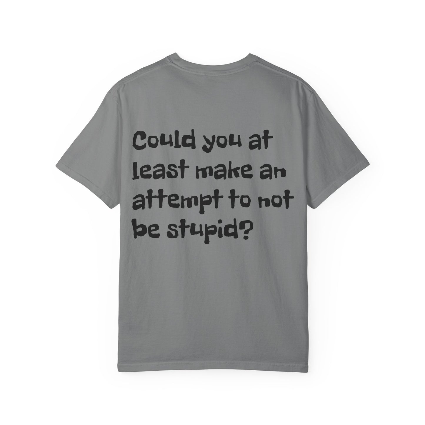 "Have You Ever Tried Not Being Stupid?" Sarcastic Graphic Tee