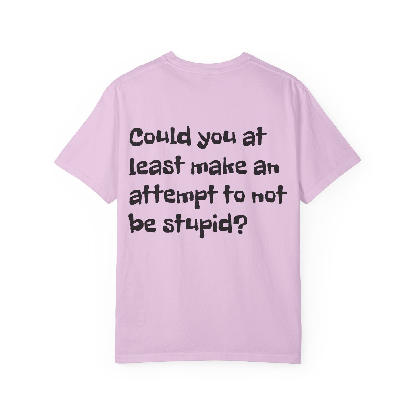 "Have You Ever Tried Not Being Stupid?" Sarcastic Graphic Tee
