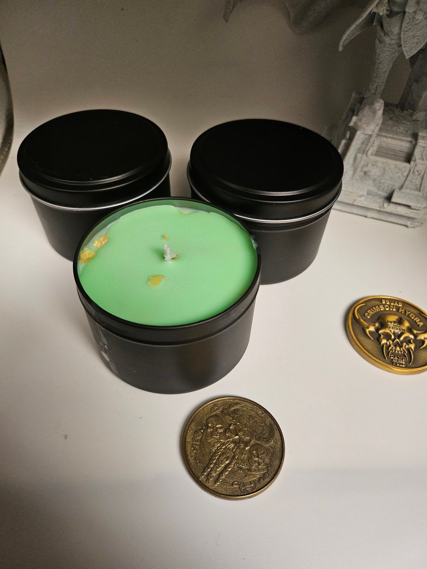 Jasmine Soy Candle with Real Petals - Hand-Poured Premium Candle